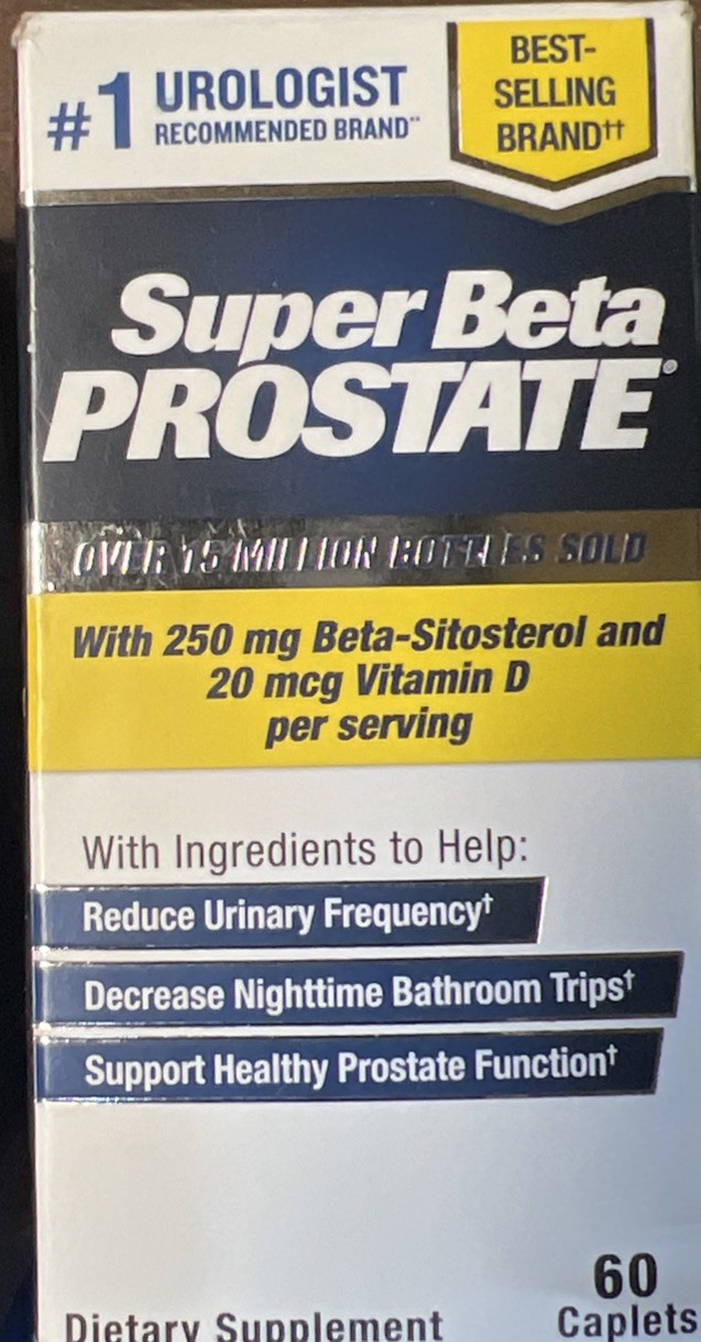 New Vitality Super Beta Prostate Urinary Health Caplets – 60 Count Exp 03/28