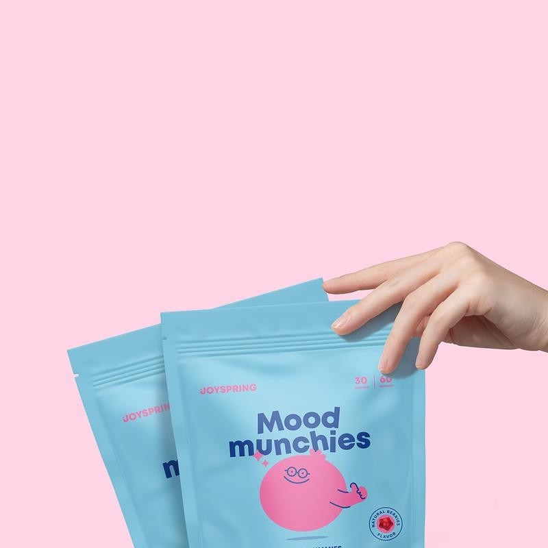 JoySpring Saffron Mood Munchies Gummies – Plant-Based Saffron Formula for Daily