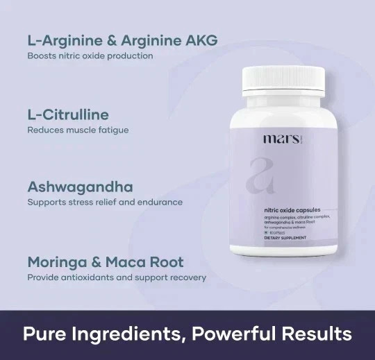 Mars Nitric Oxide Capsules – Free & Fast Shipping, Pack of 2