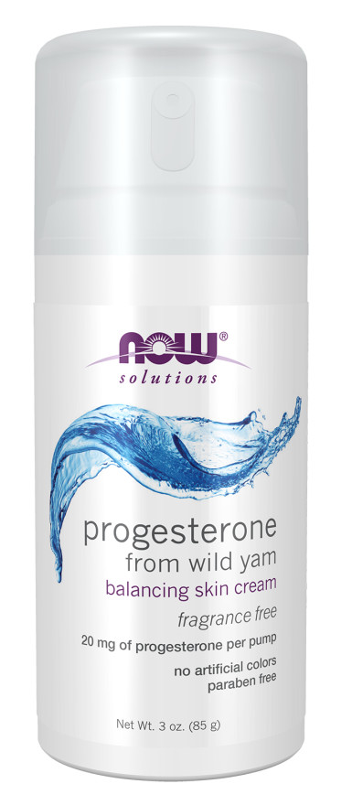 NOW Foods Natural Progesterone Skin Cream Liquid – 3oz