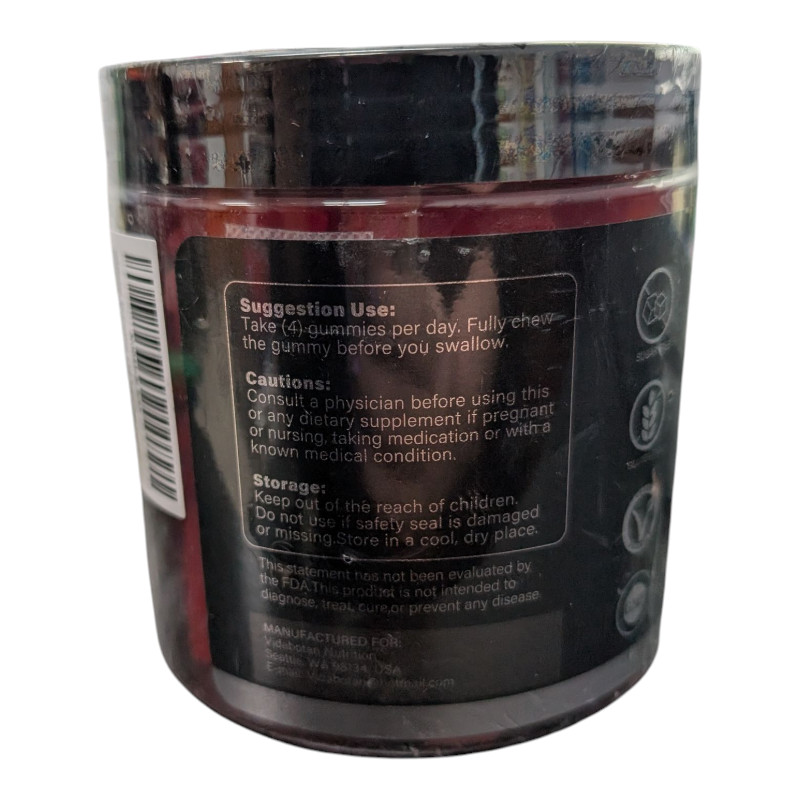 Vidabotan Sugar Free Creatine Monohydrate Gummies 5000g Vegan Expires 5/19/27