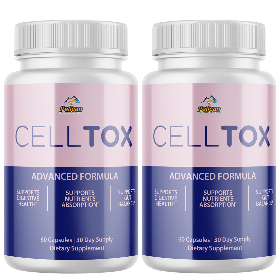 CELL TOX-Digestive Support- 2 Bottles- 120 Capsules