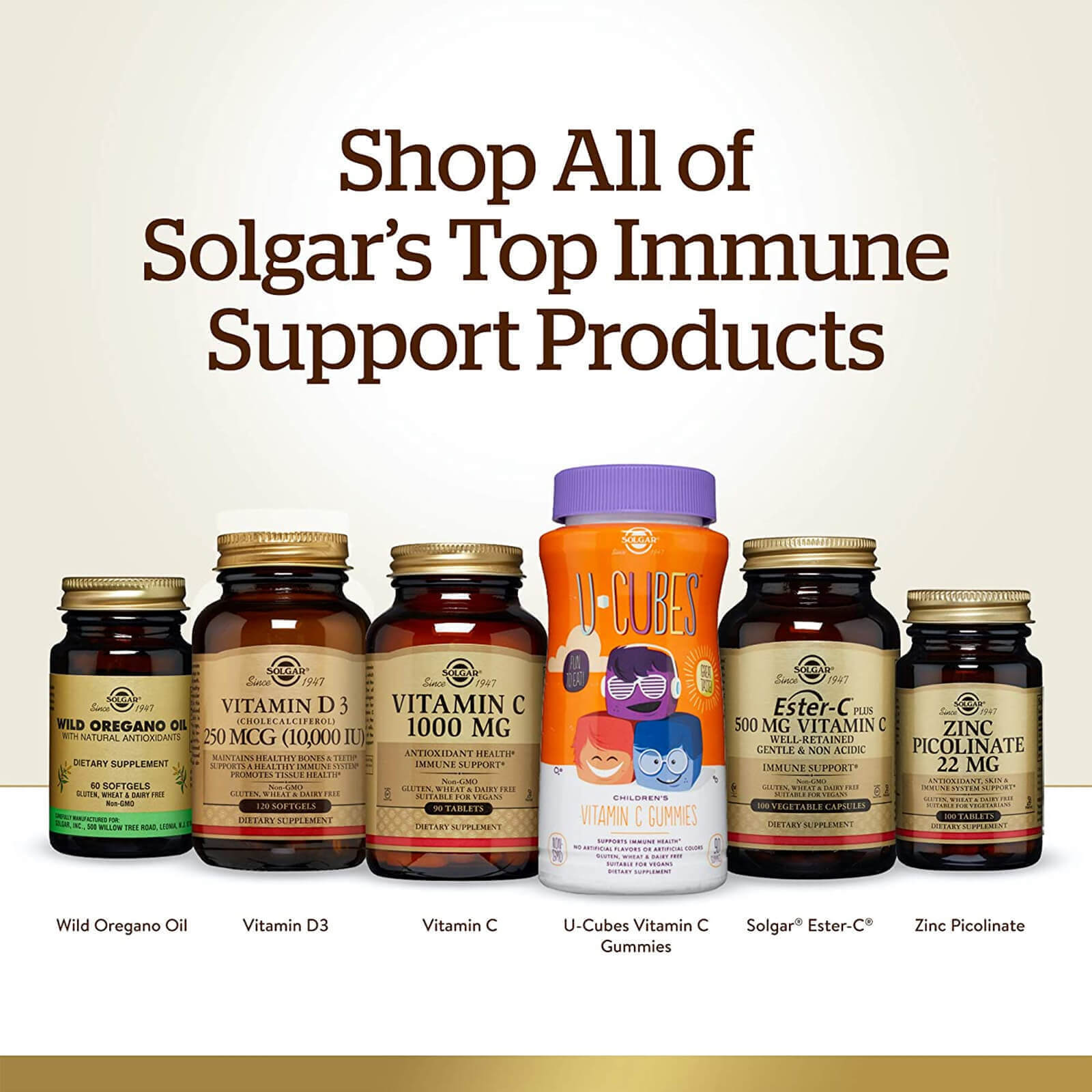 Solgar Vitamin D3 (Cholecalciferol) 125 mcg (5000 IU) 240 Vegetable Capsules
