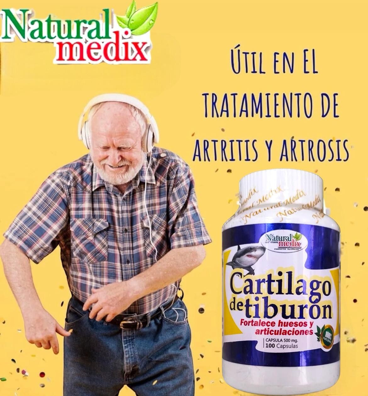 Shark Cartilage Joint Relief Arthritis Natural Defense Cartilago De Tiburon