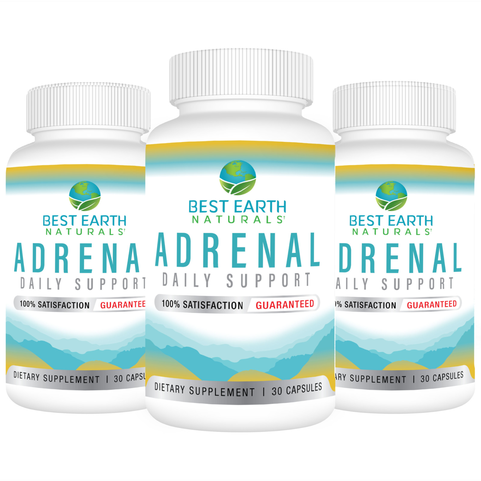 Adrenal Daily Support by Best Earth Naturals Buy 2 Get 1 FREE 3 Pack