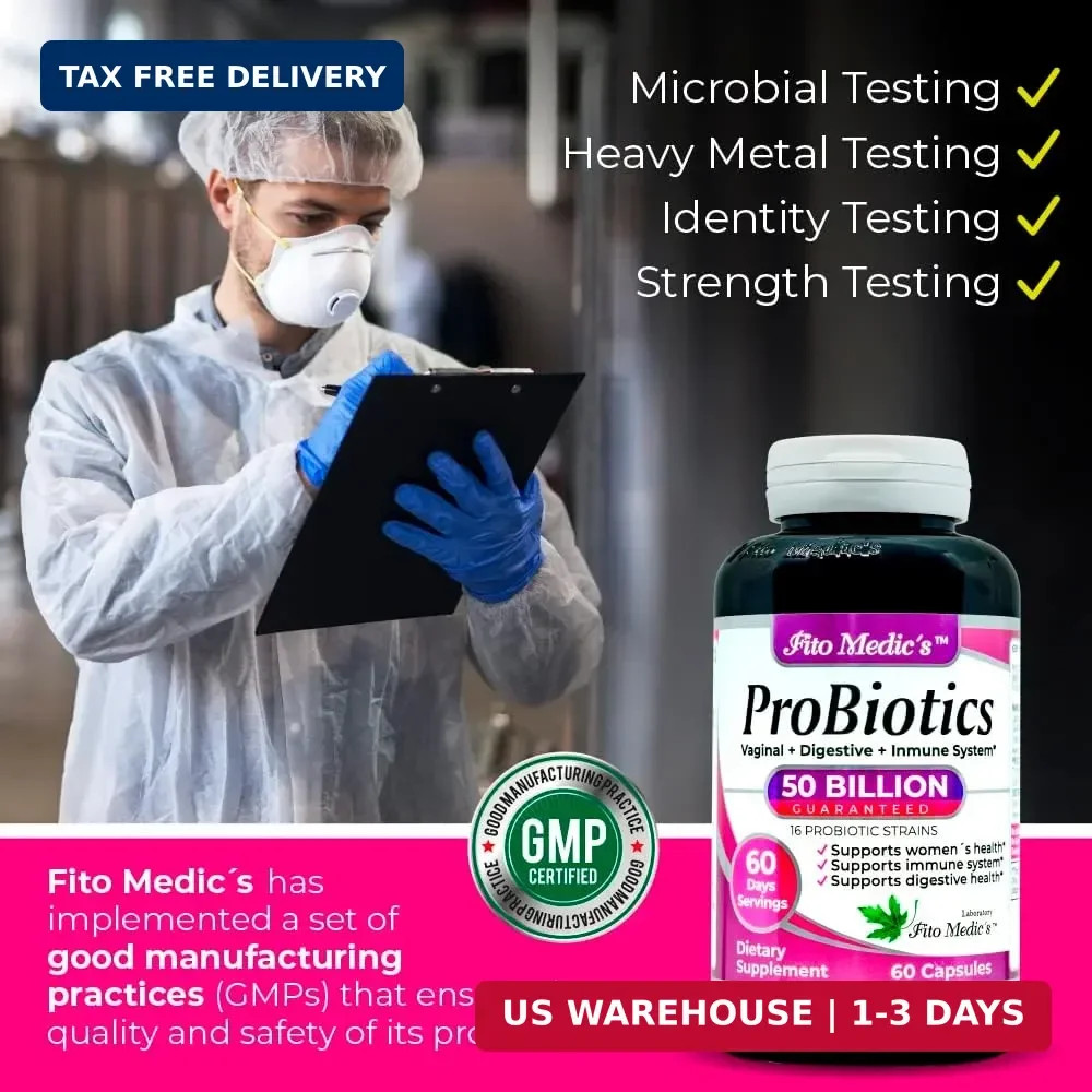 FITO MEDIC’S Lab Probiotic Supplement, 50 Billion CFU, 16 Strain Blend, 60 Day S