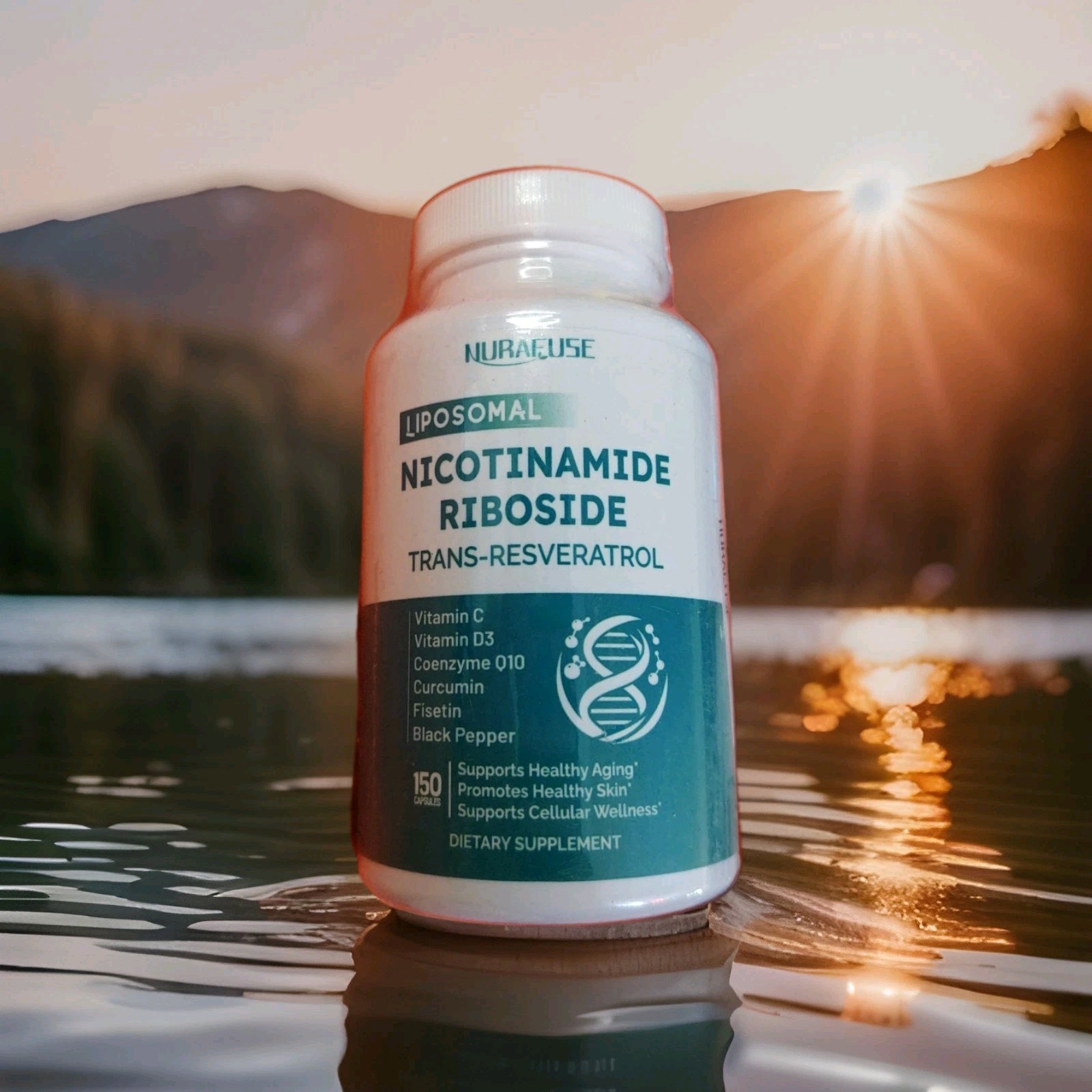 NURAFUSE LIPOSOMAL NICOTINAMIDE RIBOSODE TRANS-RESVERATROL 150 CAPSULES 06/2028