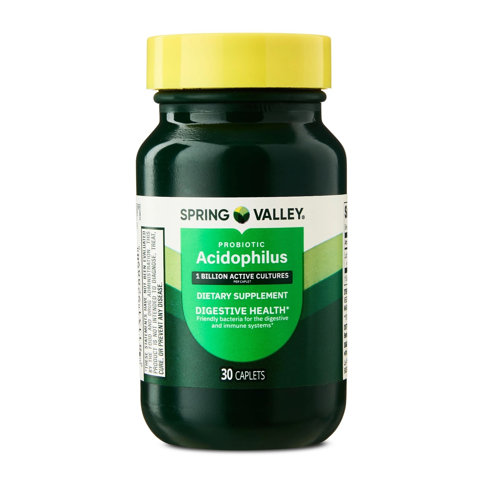 Spring Valley Probiotic Acidophilus Caplets for Digestive Health, 1 Billion Acti