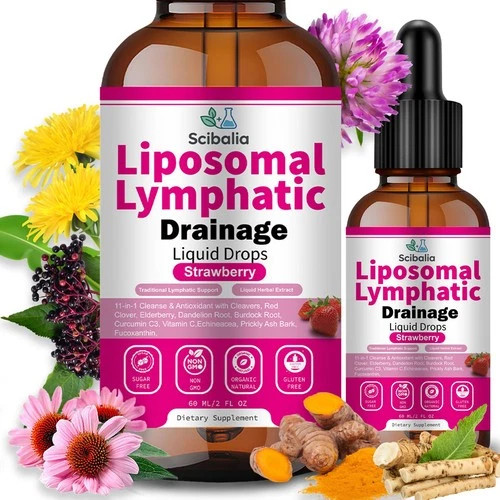 Scibalia Liposomal Lymphatic Drainage Drops, 11-in-1 2 Fl Oz (Pack of 1)