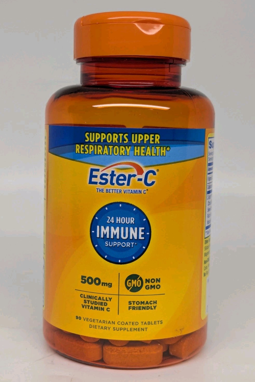 ESTER-C 500mg Vitamin C 24-Hour Immune Support 90 Tablets Expires 03/26