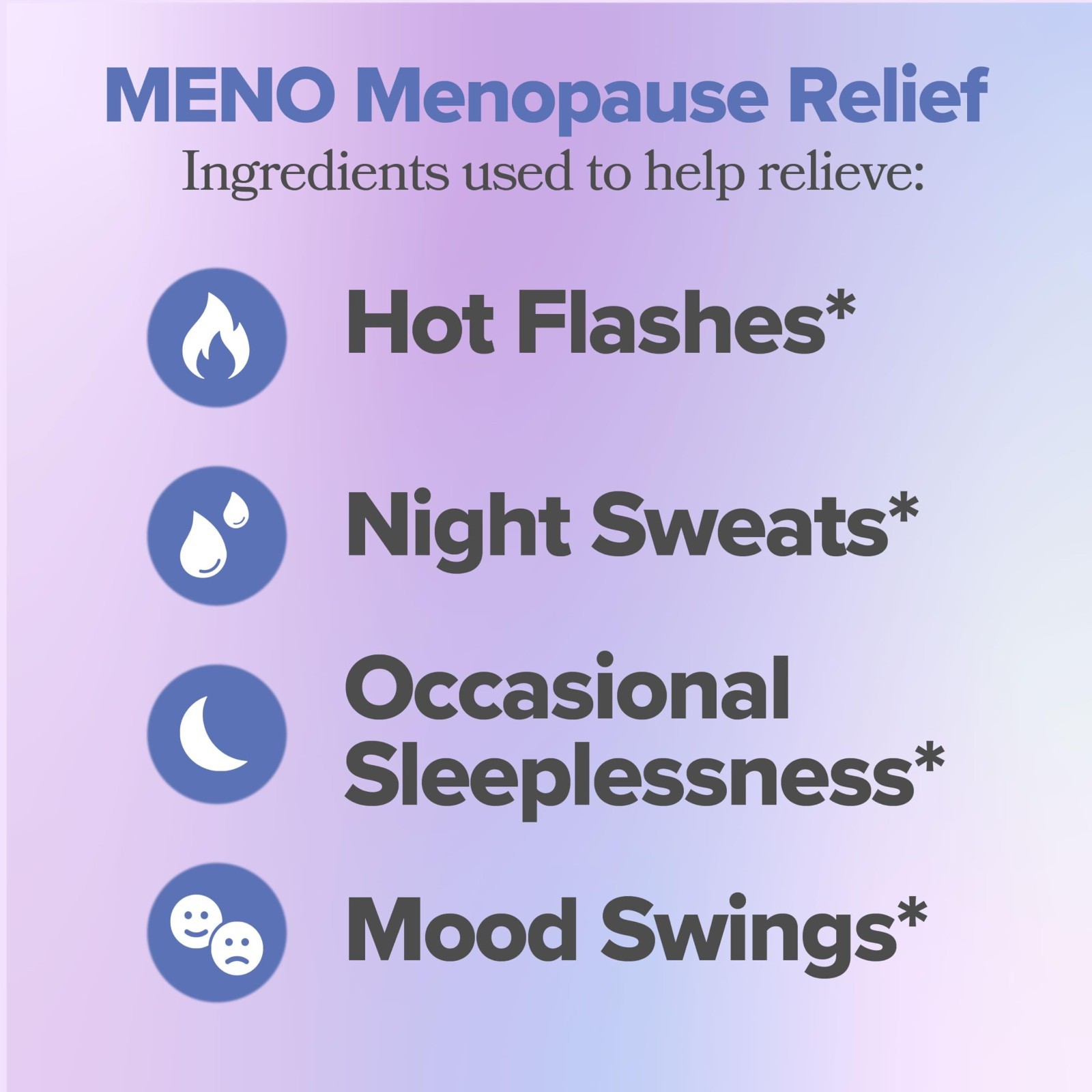 Menopause Relief Supplement – Alleviate Hot Flashes & Night Sweats – 60-Day Supp
