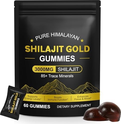Pure Himalayan Shilajit Gummies Gold No Added Sugar I AshPure Himalayan Shilajit