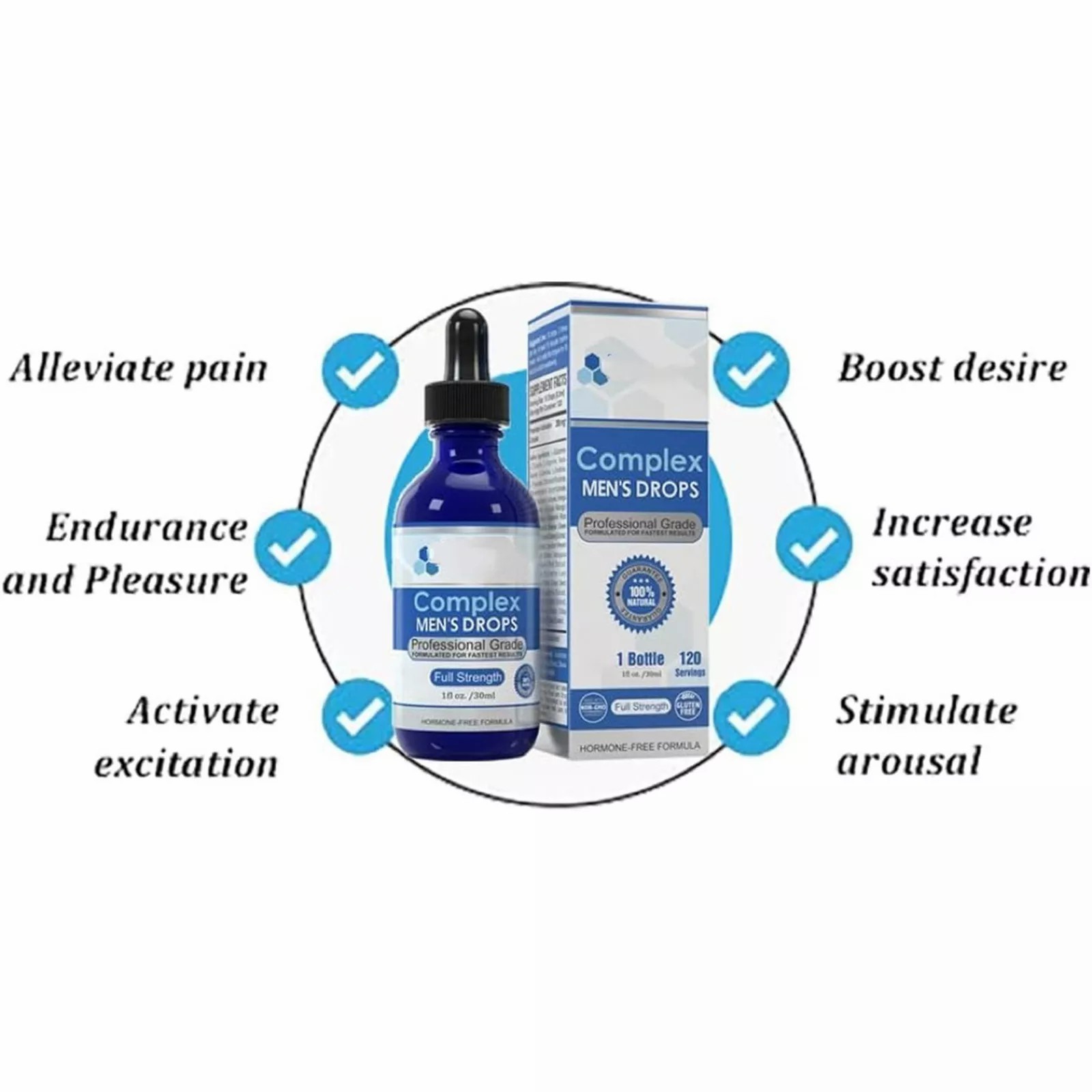 1~10x Secret Male Growth Nutrition Drops,Complex Men’s Drops 30ml for Strong Men