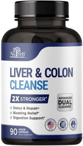 Liver & Colon Cleanse – 2X Stronger – Liver Cleanse Detox & Repair – Colon Cl…