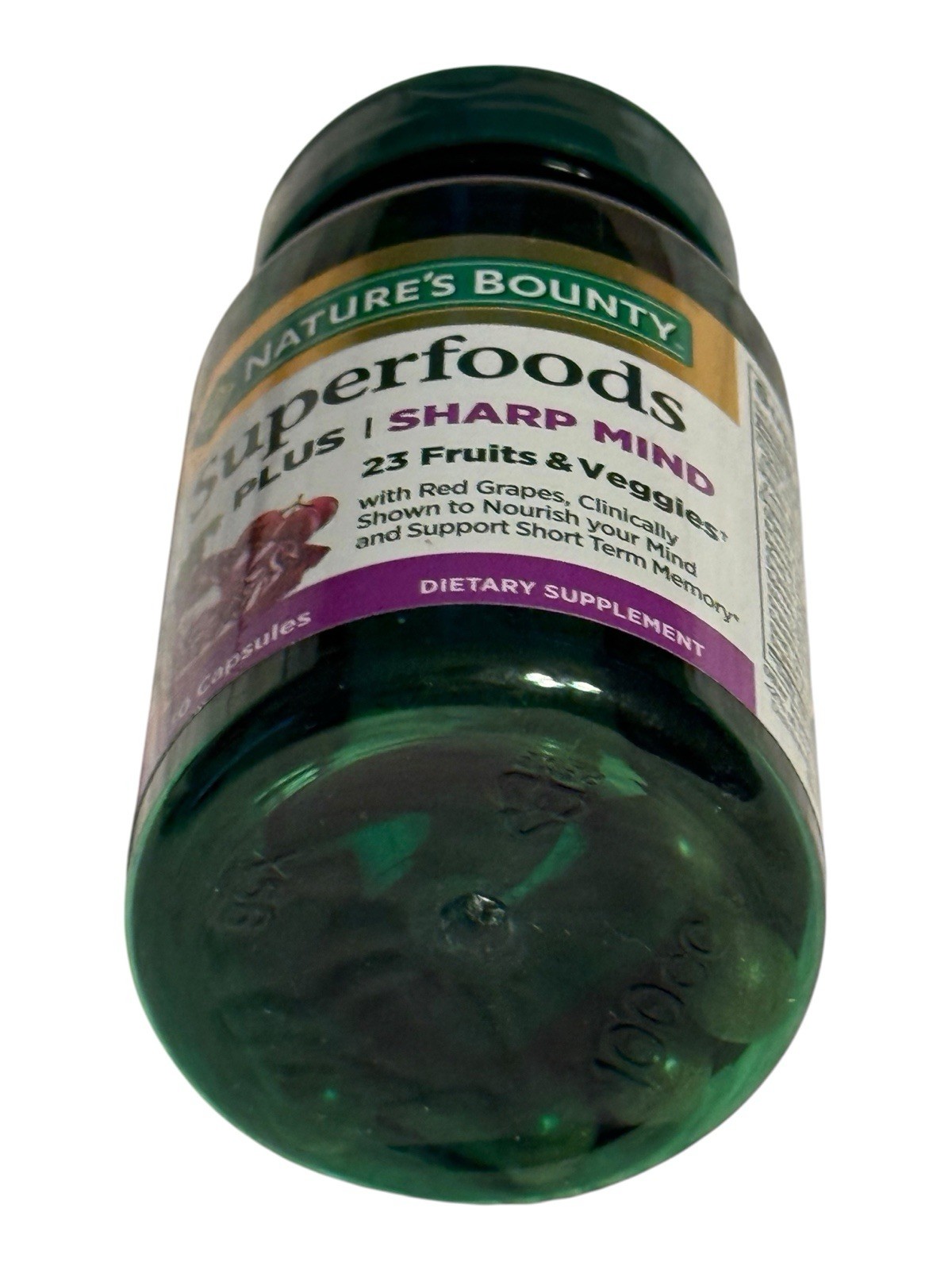 Nature’s Bounty Superfoods Plus – Sharp Mind Fruits & Veg, 30 Capsules, Ex: 5/27