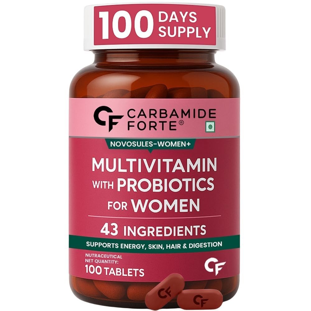 Carbamide Forte Women+ Multivitamin with Probiotics 100 Tablets