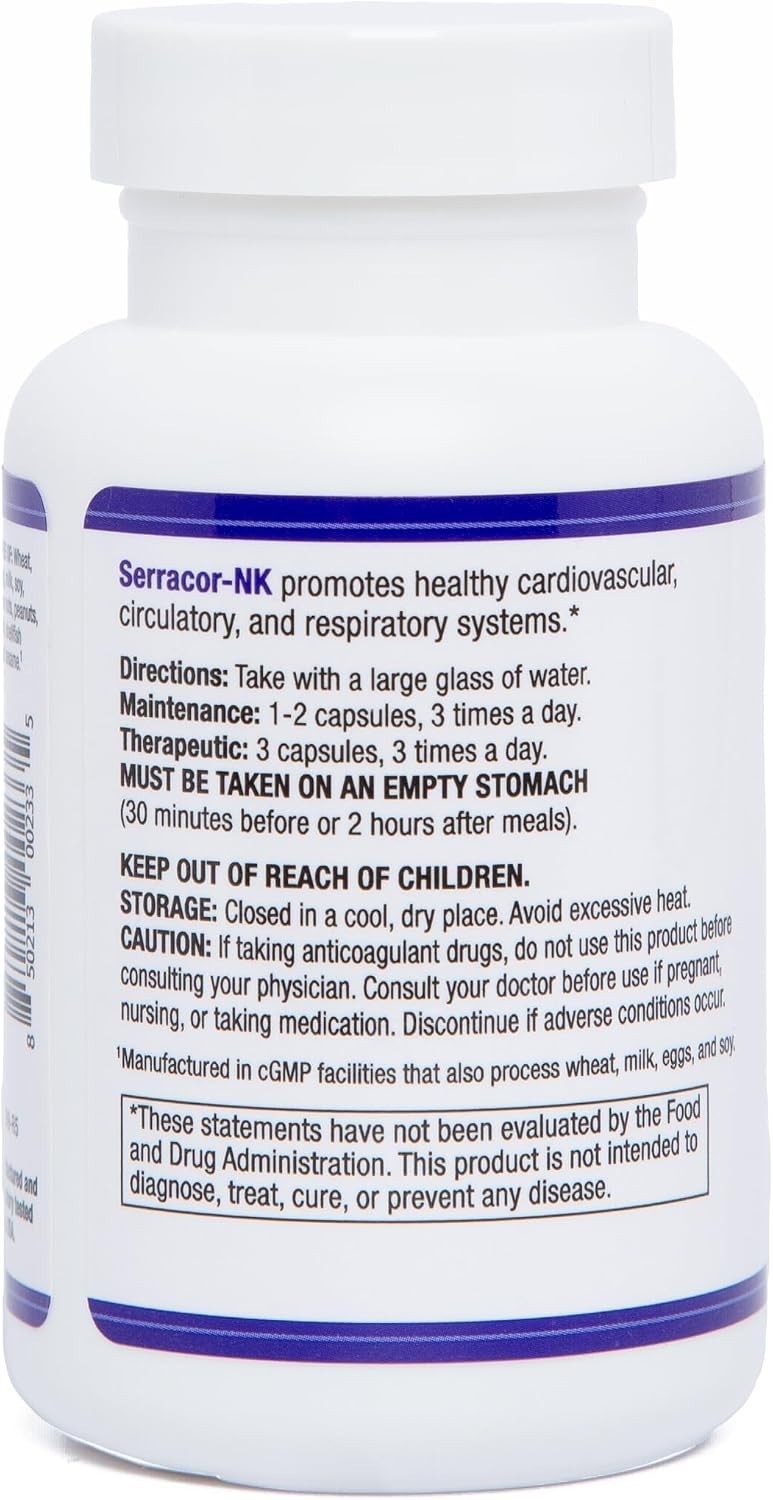 AST Enzymes Serracor-NK –Proteolytic Systemic Enzyme 90 Count (Pack of 1)