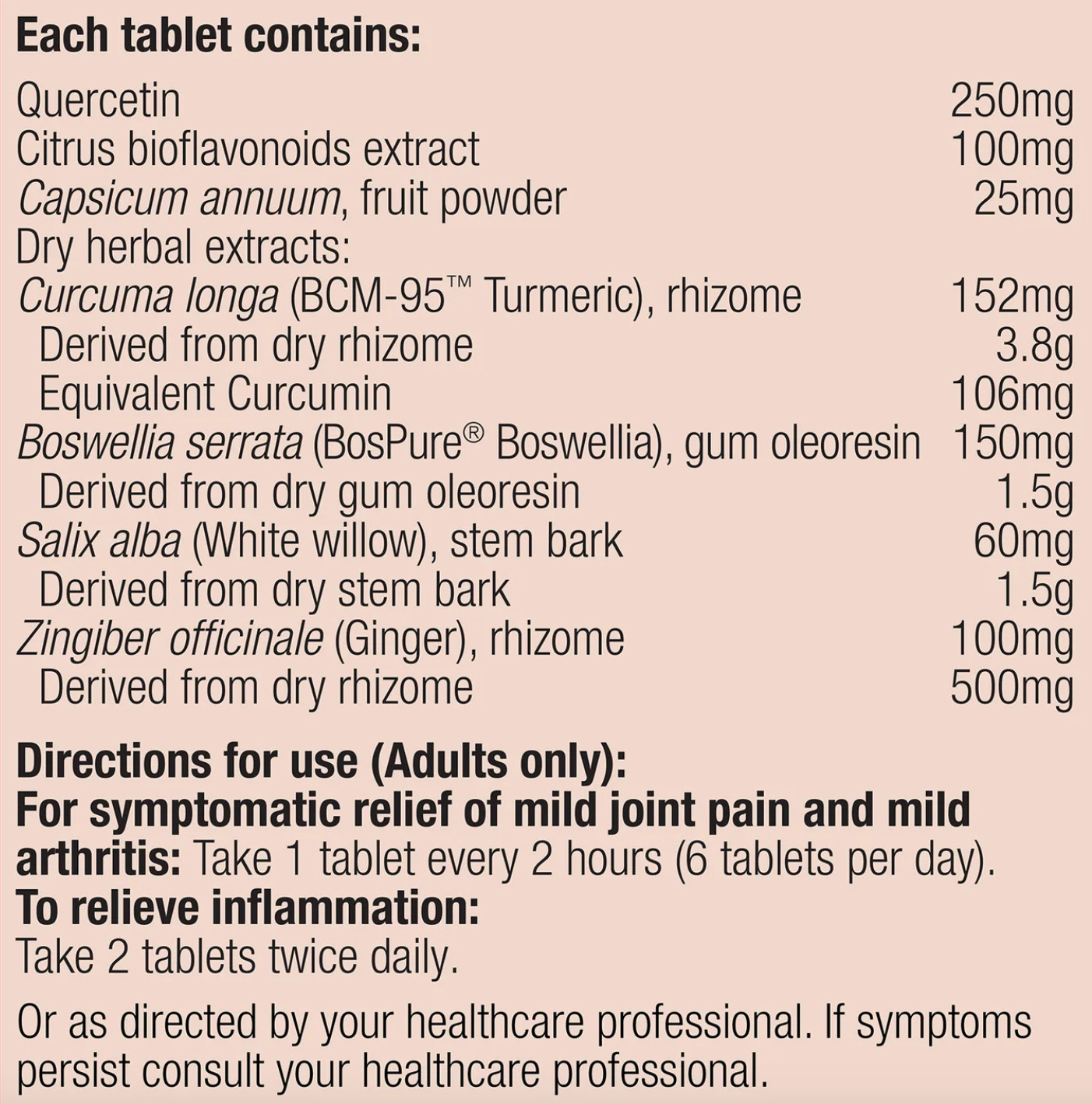 Metagenics Joint Intensive Care 30 tablets