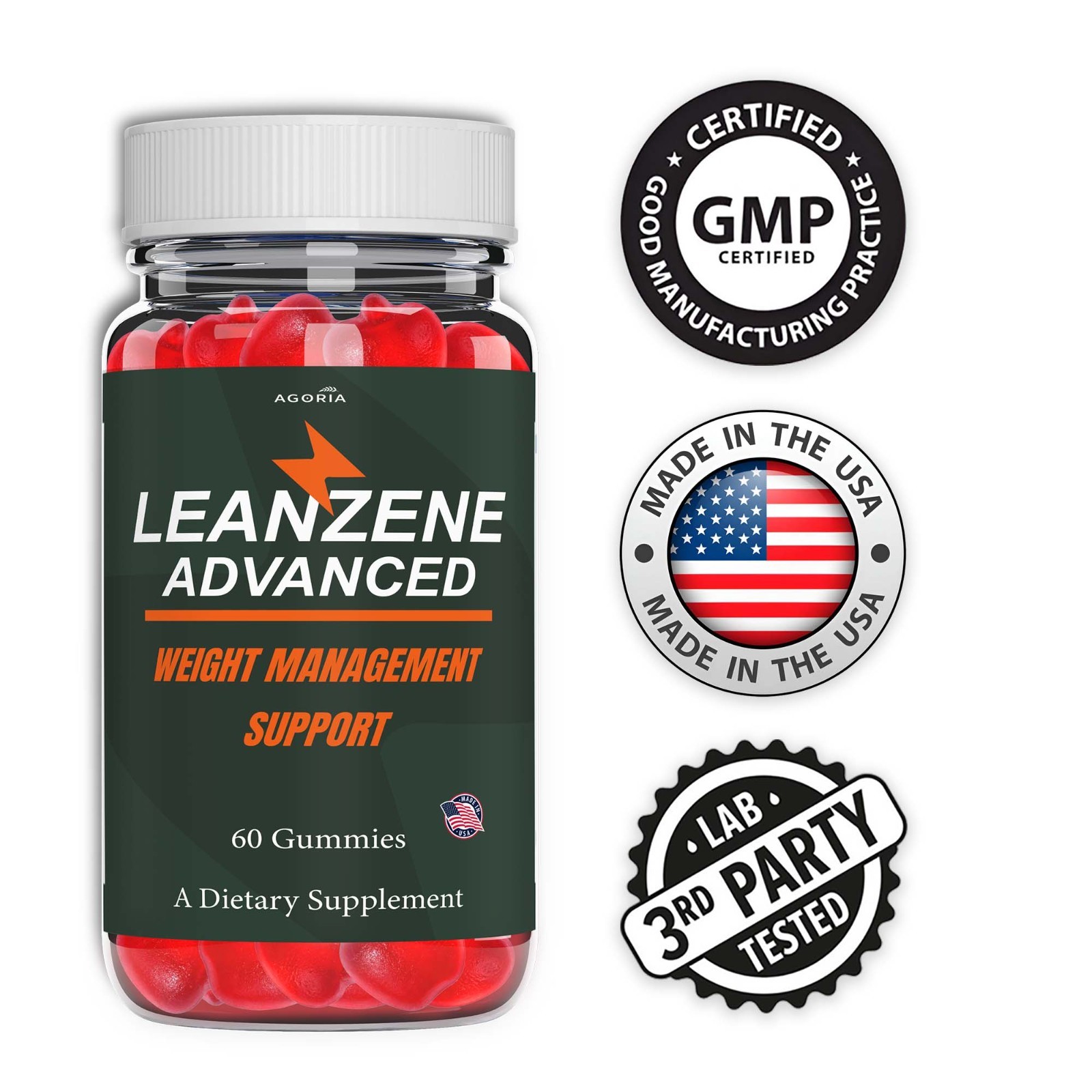 (1 Pack) Leanzene Weight Management Support, Leanzene Advanced Gummies