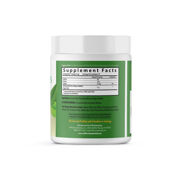 BEST RATED Collagen Protein Peptides Bovine Type 1+3 Grass Fed 2 LBS