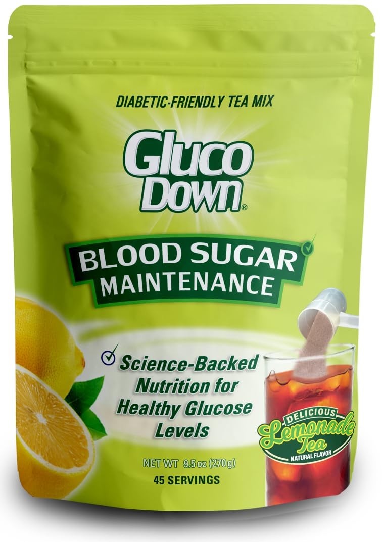 Patent Pending Lemonade & Tea Drink Mix for Healthy Blood Sugar – 45 Servings