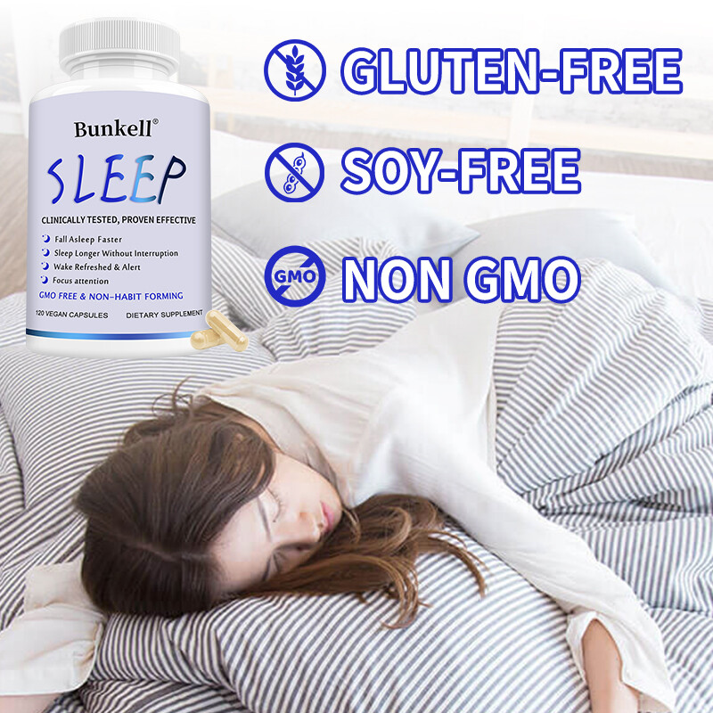 Gluten Free Natural Sleep Aid Non Habit Forming Supplement For Better Sleep