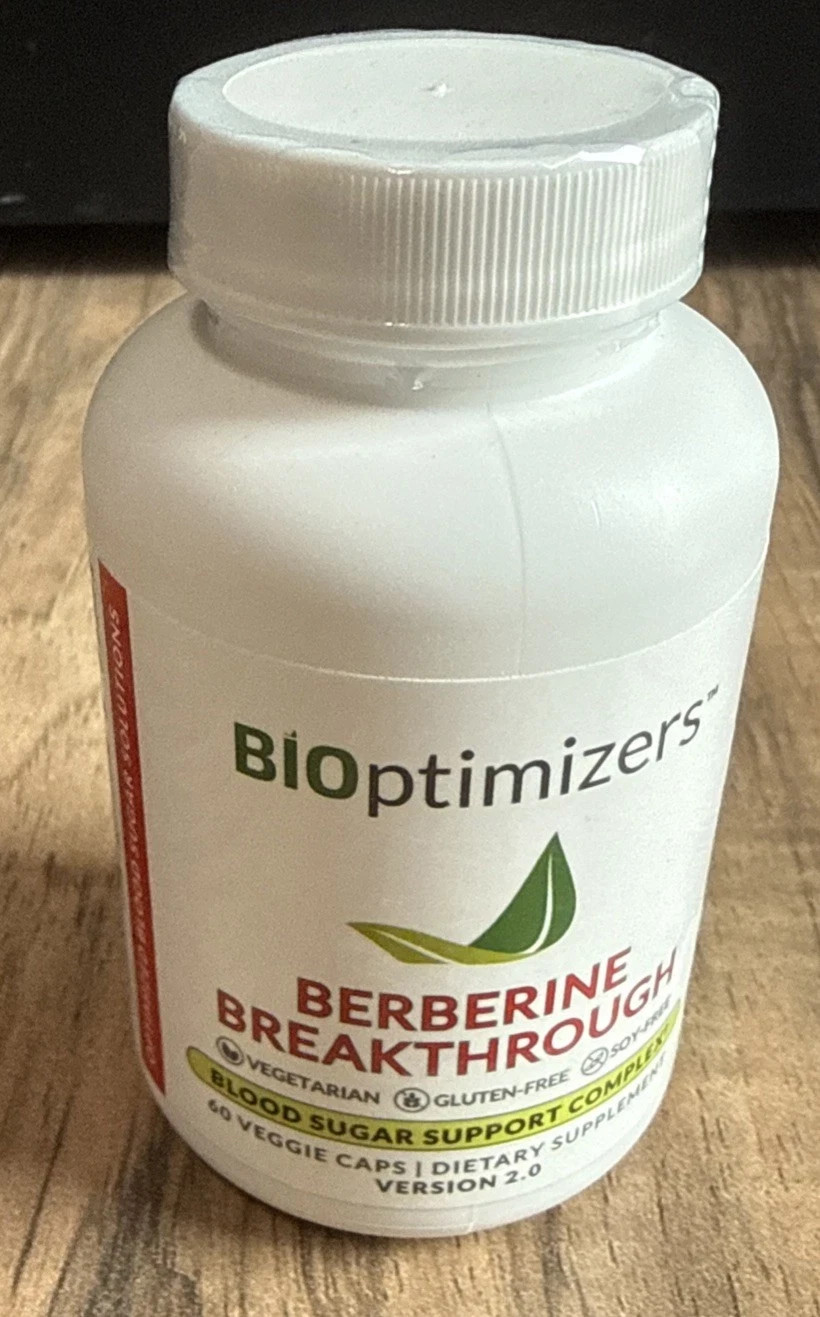 BiOptimizers Berberine Breakthrough 60 Veggie Caps | Version 2.0 New Exp 8/2027
