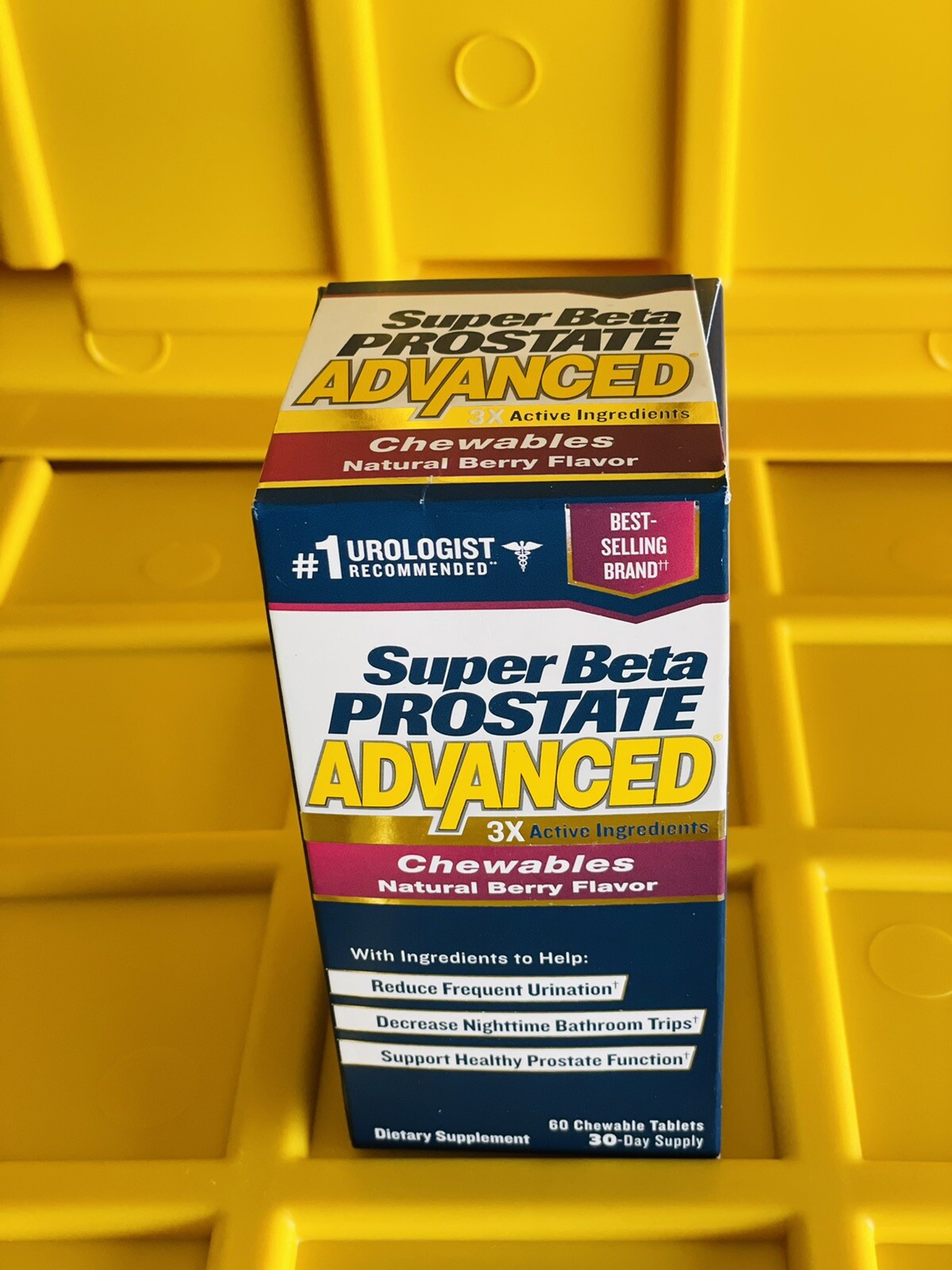 Super Beta Prostate Advanced Natural Berry Chewables 60 Tablets Exp 11/2024