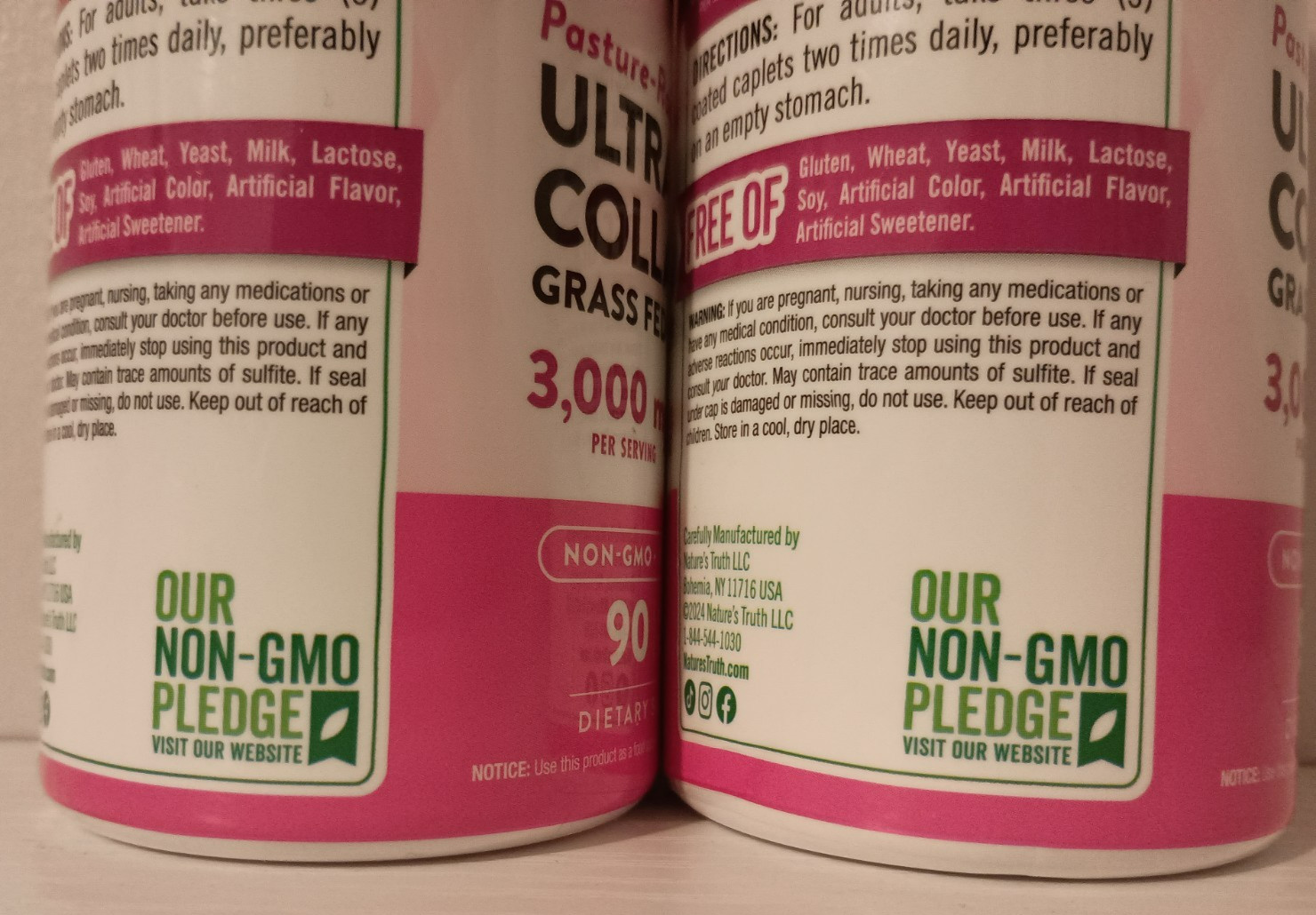 2 Nature’s Truth® Ultra Collagen Peptides 3000mg Type 1 & 3 with Vitamin C 90 Ct