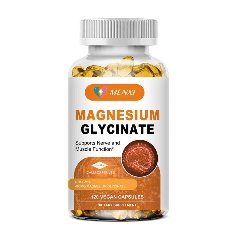 400MG Magnesium Glycinate High Absorption,Improved Sleep,Stress & Anxiety Relief