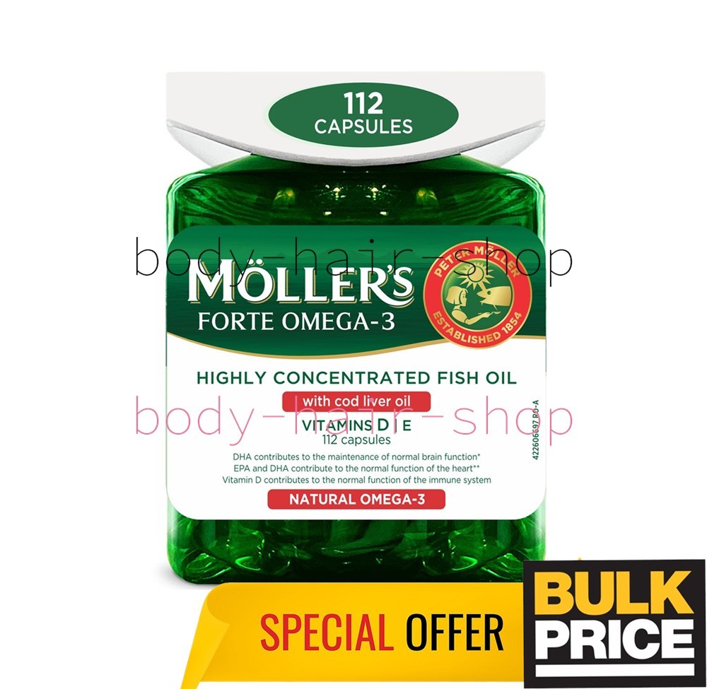 Mollers Omega-3 Forte Norwegian Formula Highly Concentrated Fish Oil 112 Caps