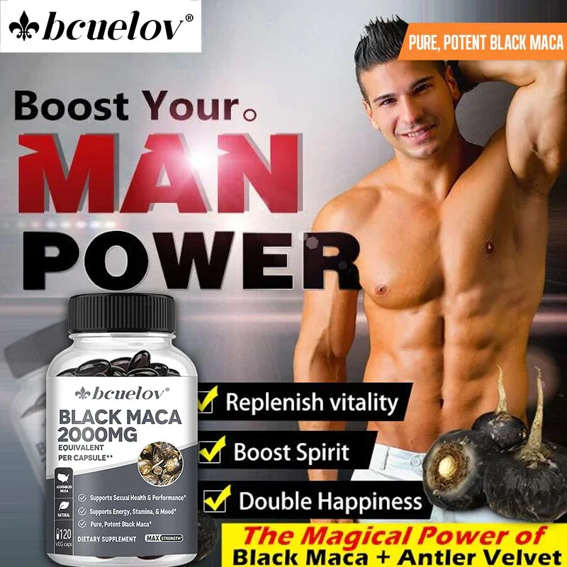Black Maca 2000 Mg,Male Enhancement,Sexual Health Support,Boost Energy