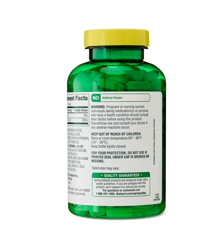 ( 2 pack ) Extra Strength Magnesium Dietary Supplement 400 Mg 250 Count