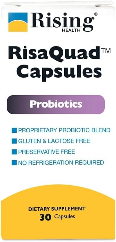 Risaquad 230Mg – Probiotic Dietary Supplement Capsules – 30 Count, 3 Pack