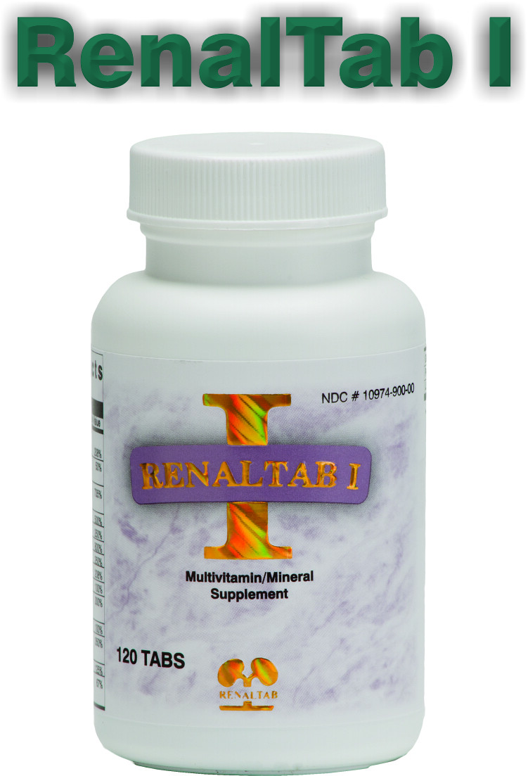 RENALTAB I for Renal Patients 4 month supply