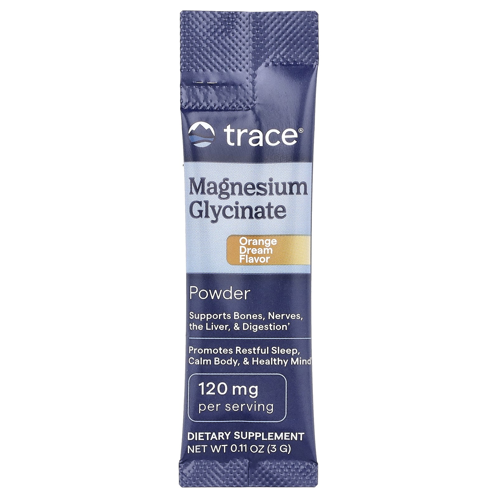 Magnesium Glycinate Powder, Orange Dream, 30 Packets, 0.11 oz (3 g) Each