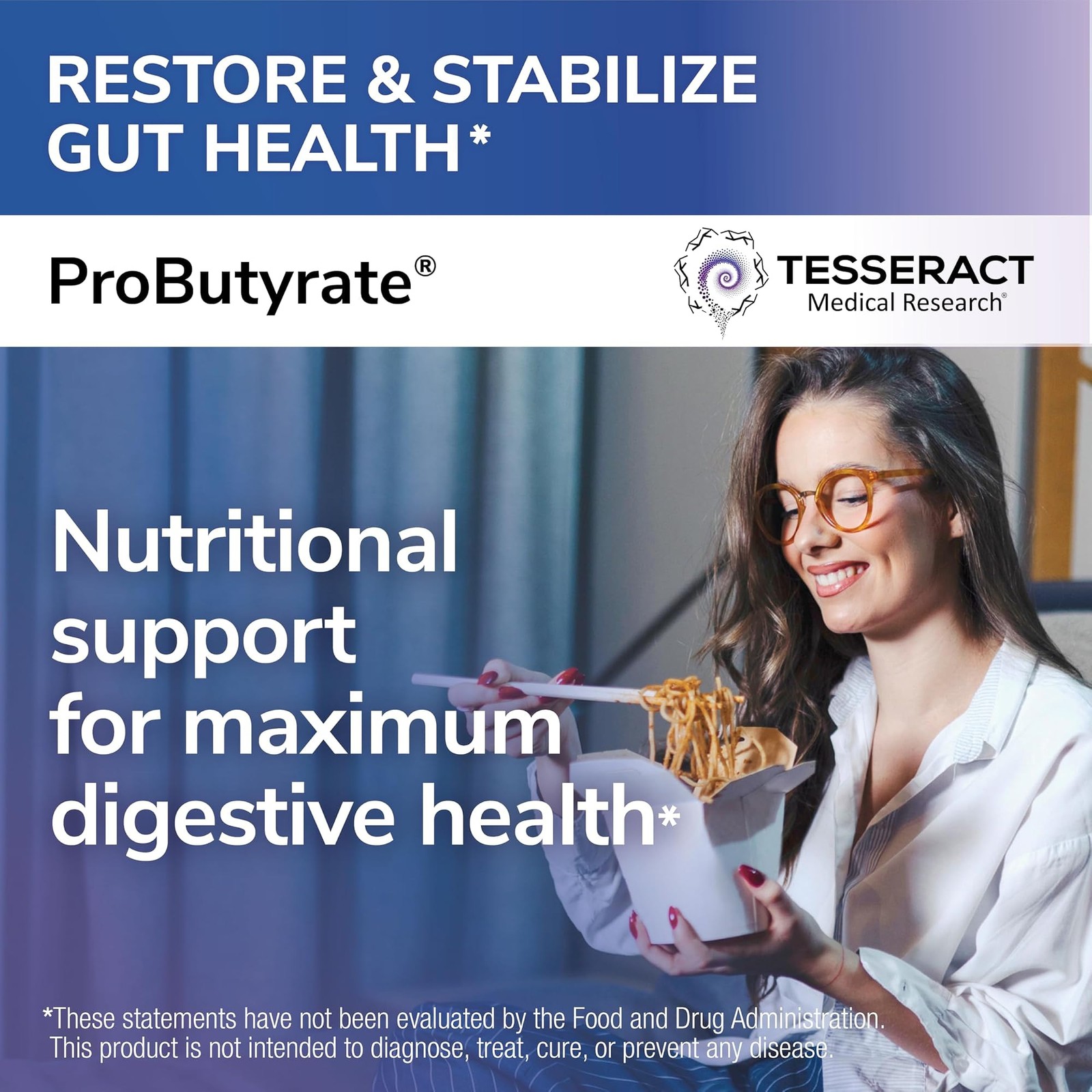 Tesseract Medical Research ProButyrate Gut Health Supplement, Butyric Acid Co…