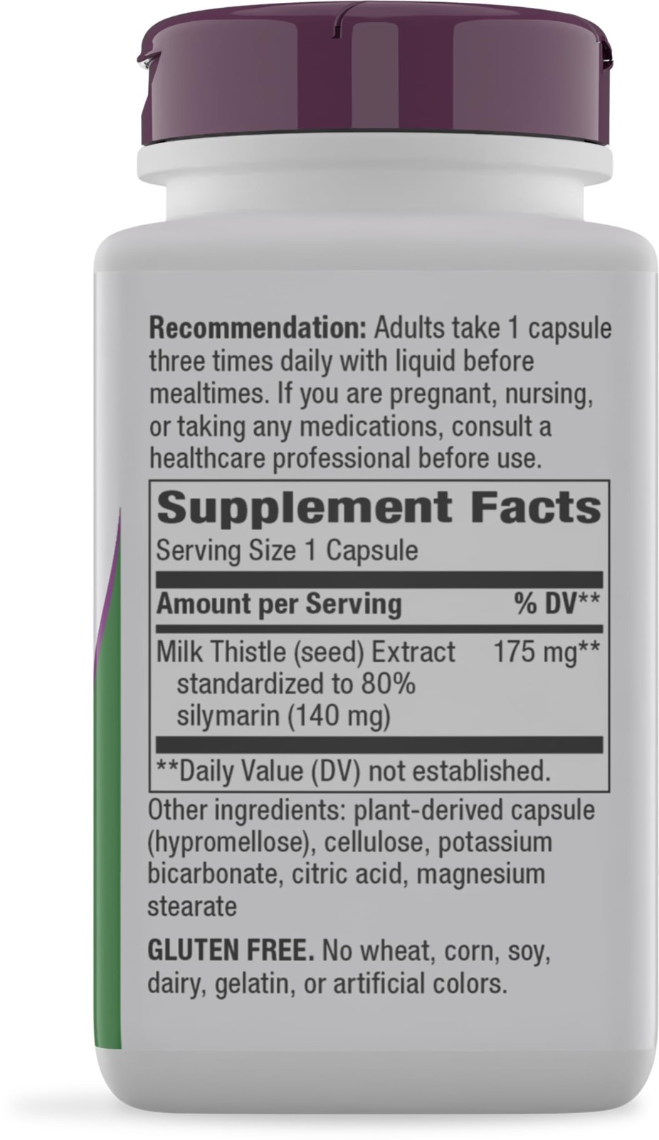 Milk Thistle Extract 175mg – 100 Capsules | Supports Liver Health & Antioxidants