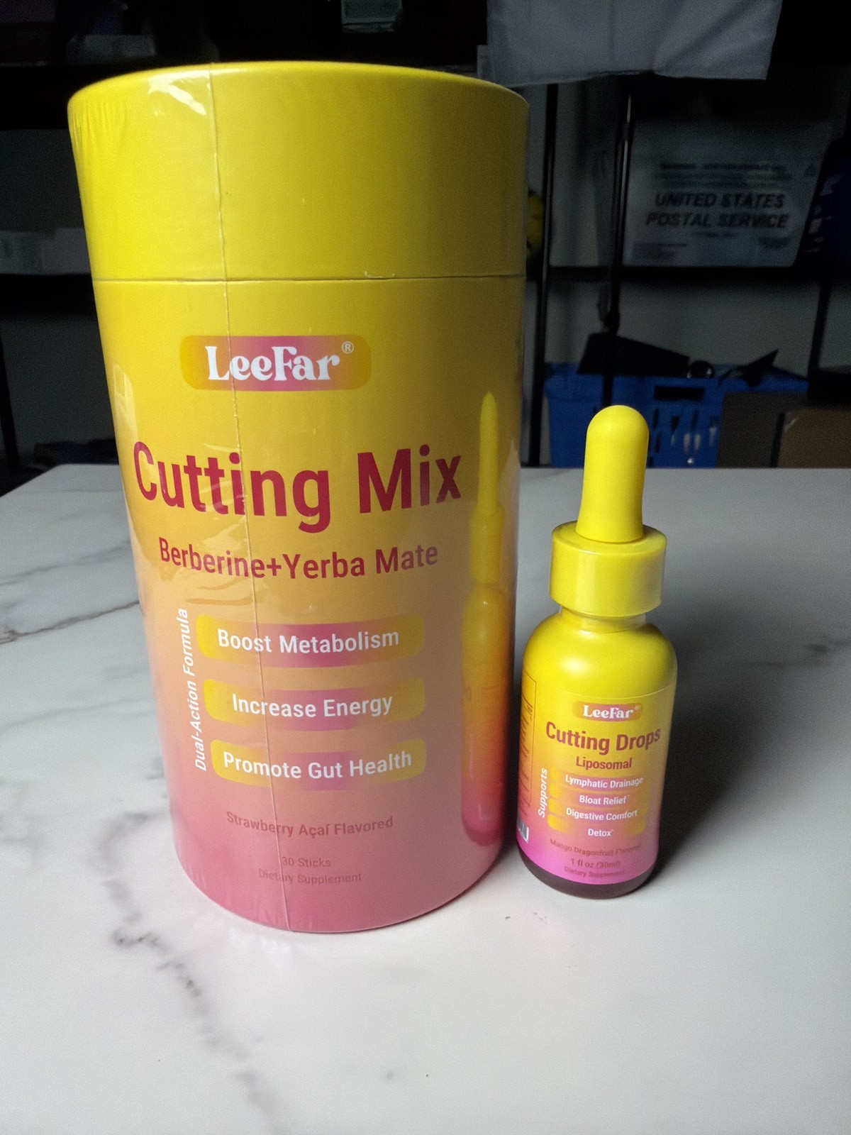 Leefar Cutting Mix Drops Berberine Yerba Mate Liposomal Metabolism Energy