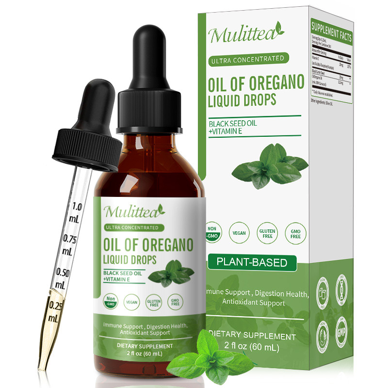 180ML Organic Oil of Oregano 6 fl oz Liquid Vegan with Black Seed Oil
