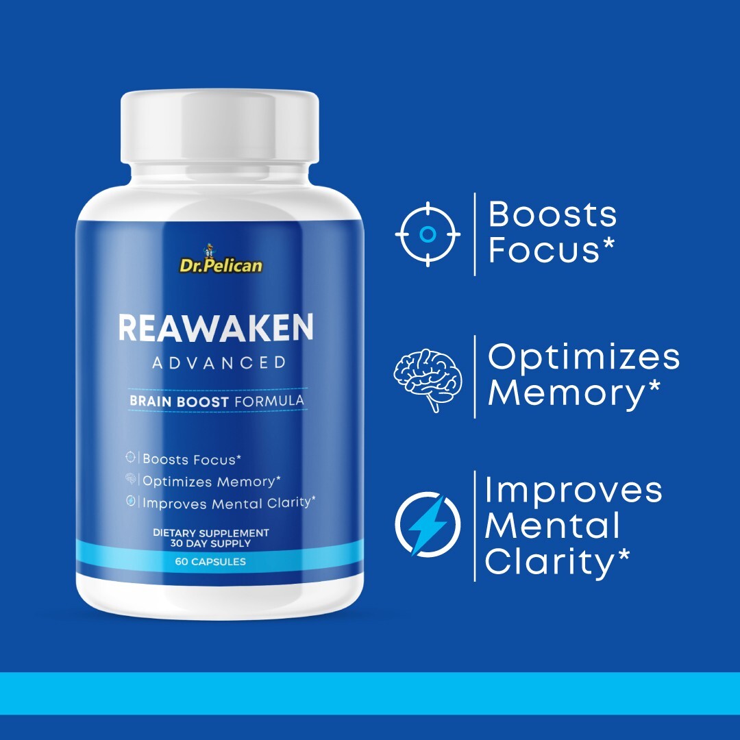 ReAwaken Advanced- Brain Support- 12 Bottles- 720 Capsules