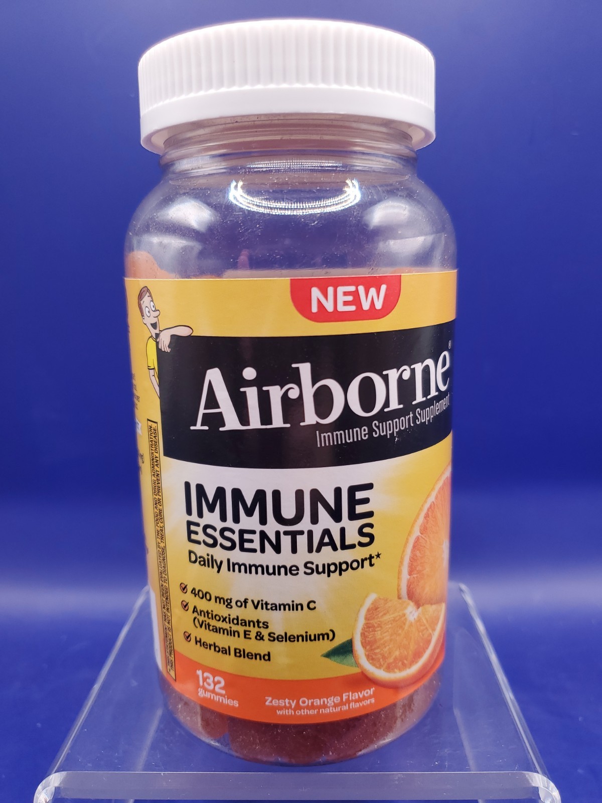 Airborne Daily Immune Essentials Support 132Ct Gummies Zesty Orange Exp 09/26