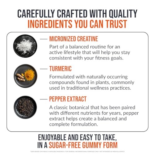 Creatine Monohydrate Gummies 5000mg Strawberry Sugar Free Vegan 120ct