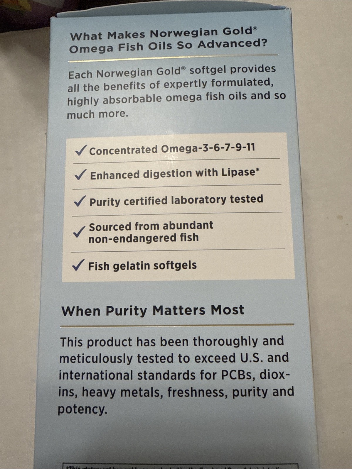 NORWEGIAN GOLD FISH OIL. CRITICAL OMEGA. 120 Soft Gels. Exp 9/2027