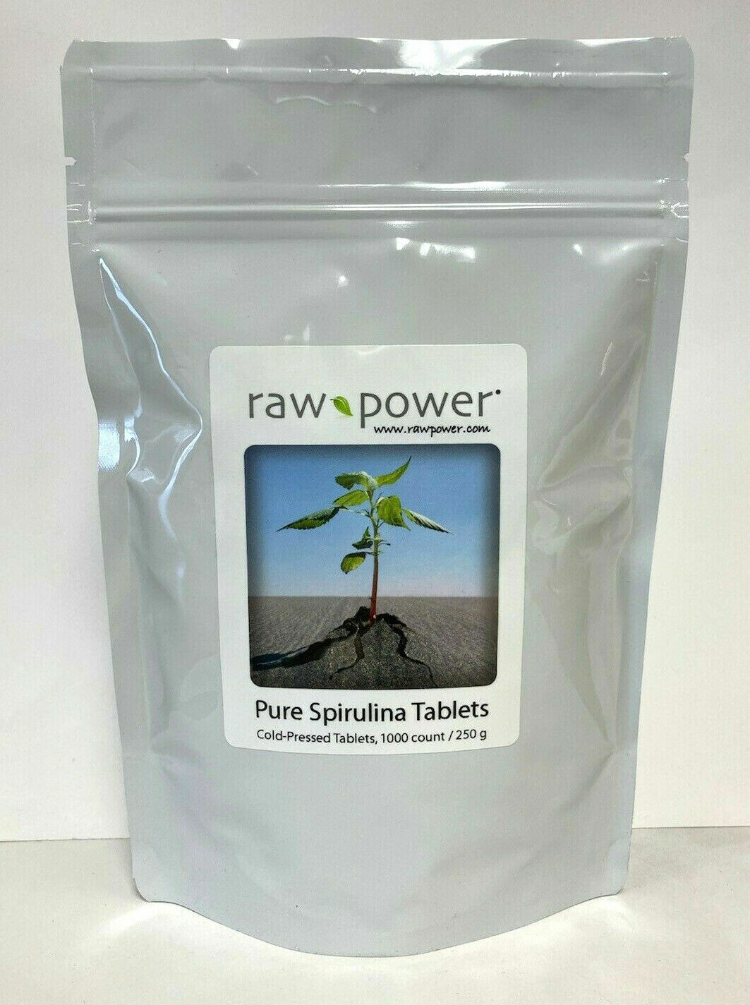 Spirulina Tablets, 1000 count, 250mg each, 100% pure, raw, organic, cold-pressed