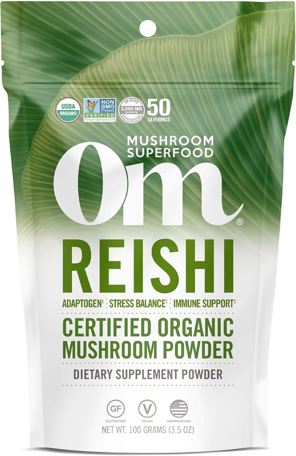 OM MUSHROOM SUPERFOOD Reishi Organic Mushroom Powder, 3.5 Ounce, 50 Servings,…