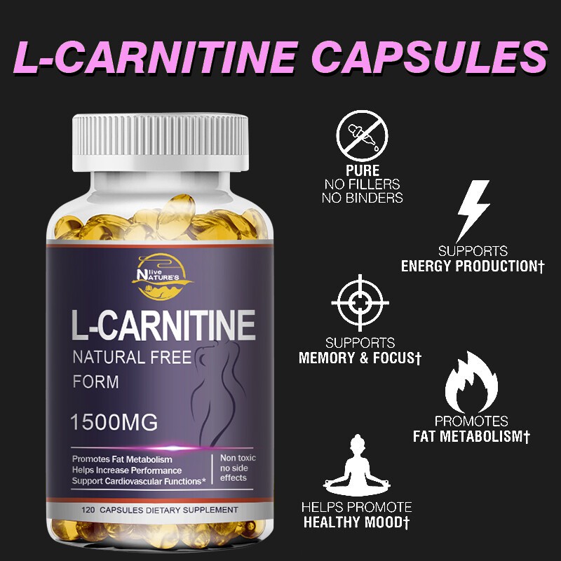 L-Carnitine 1500mg Fat Burner Weight Loss – Metabolism, Energy & Weight Support