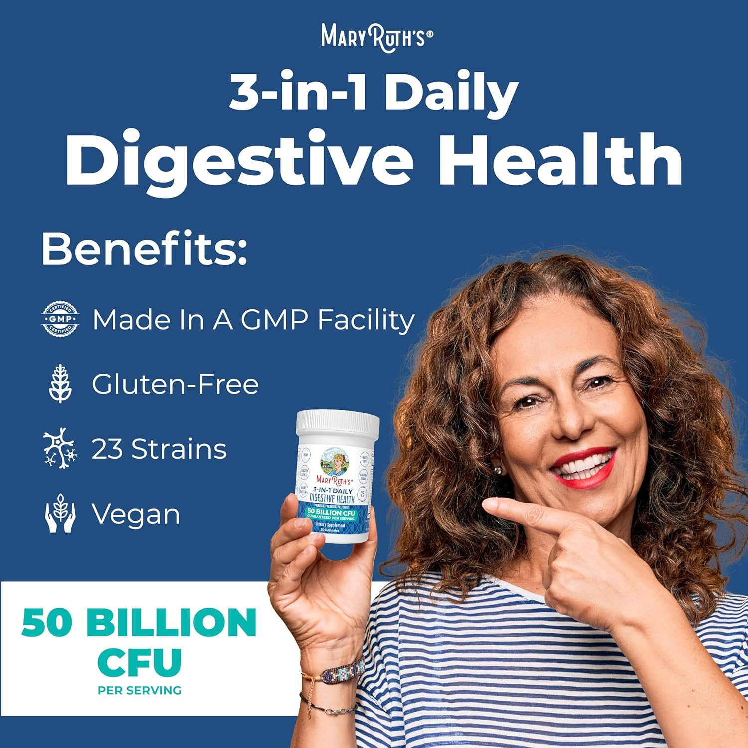 3 in 1 Probiotics for Digestive Health | Prebiotic & Postbiotic | Gut Health …