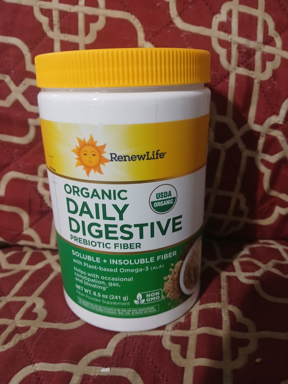 Renew Life® Organic Daily Digestive Prebiotic Fiber 8.5 oz Exp. 4/27