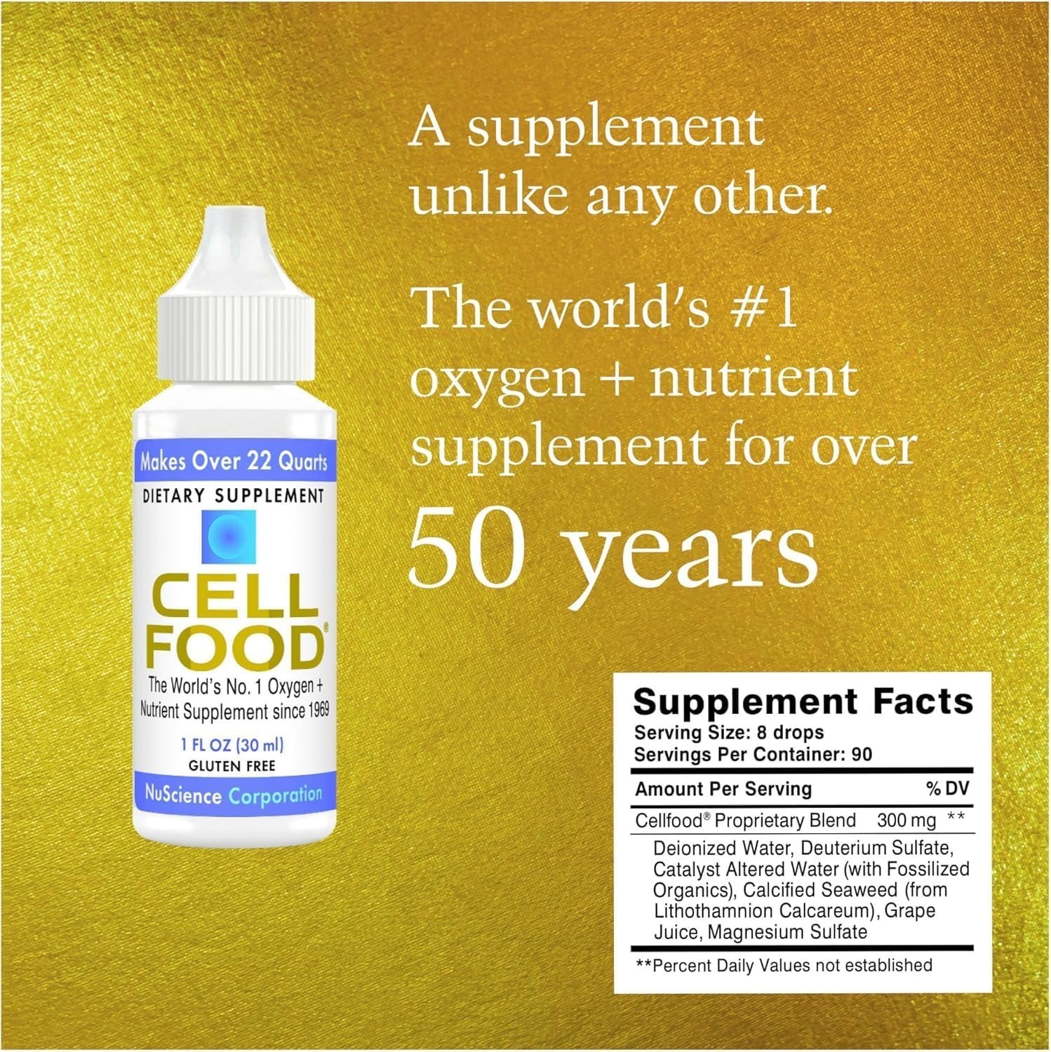 CELLFOOD Original Oxygen Boost Liquid Oxygen Drops 1 FL OZ (5 PACK)